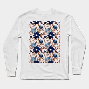 Flower Watercolour Pattern Long Sleeve T-Shirt